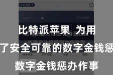 比特派苹果  为用户提供了安全可靠的数字金钱惩办作事