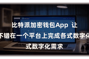 比特派加密钱包App  让用户不错在一个平台上完成各式数字化需求